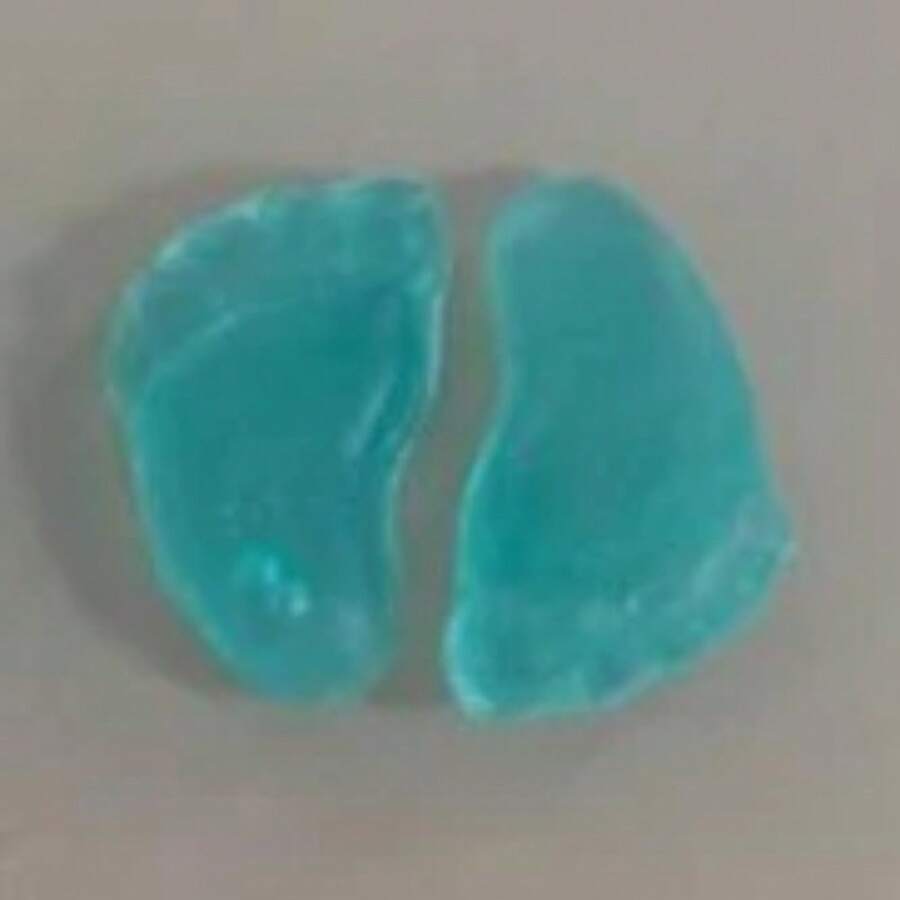 Kit 100 mini Sabonete Pezinho 3,5cm ( 50 Pares ) chá revelação bebe - azul translucido - Visão 1