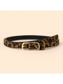 4pcs/3pcs/2pcs Oval Buckle, Square Buckle, Snake Skin And Leopard Print, Fashion Decorative Buckles, Versatile For Daily Use, Suitable For Women's Belts, Ideal For Valentine's Day, Summer, Back To School, Autumn, Christmas - Multicolor - View 5