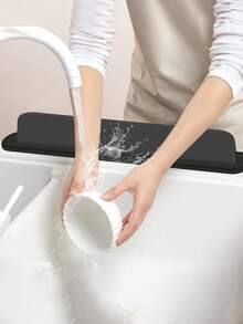 Silicone Splash Guards In Various Sizes And Specifications, Kitchen Sink Splash Guards And Barriers, Sink Countertop Backsplashes, Kitchen And Bathroom Faucet Splash Guards, Easy To Clean, Splash-Proof Design, Durable Kitchenware - Multicolor - View 13