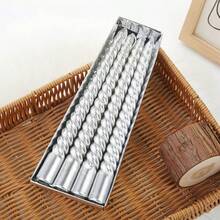 1 Box/4pcs Vintage Spiral Candles, Create Romantic Dining Atmosphere, Unscented, No Dripping, Spiral Candle Sticks, Home Decor Candles, Suitable For Dinner, Party, Wedding, Church, Dining Table, Essential For Christmas, Thanksgiving, Saudi National Day