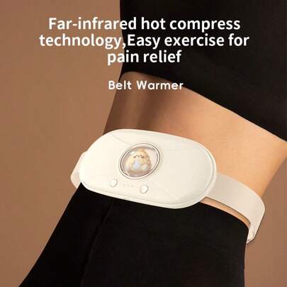 OBOVAY 1200mAh USB-uppladdningsbar grafenvärmande apparat för lindring av mensvärk, varm livmodervård för kvinnor, idealisk present till 5 stora högtider (jul, halloween, påsk, alla hjärtans dag, thanksgiving)