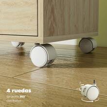 HOMCOM Filing Cabinets - Cor de carvalho - Ver 4