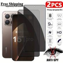 ZMZE 2-Pack Privacy Screen Protector Compatible With Xiaomi 15T Pro/15T/14T Pro/14T/13T Pro/13T/12T Pro/12T - Anti-Peeping Anti-Glare High Definition Transparent Full Coverage Protective Film - 2PCS - View 9