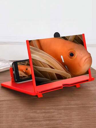 Högupplöst förstoringsglas för telefonskärm - Telefonhållare, förvandlar enkelt telefonen till surfplatta, handsfree, ögonvårdande design, hopfällbar och bärbar, justerbart stativ, högkvalitativ hållare, surfplatteadapter, lämplig för smartphone-användare, videotittare