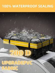 Cesta portaequipajes universal para techo, capacidad de 200 libras, para SUV, camionetas y vehículos - 64" x 39" - Ver 4