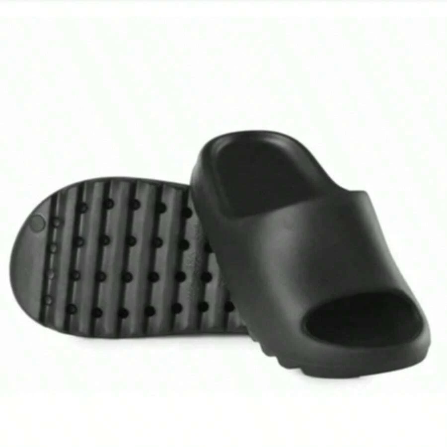 Lightweight And Comfortable Men's Slide Sandals For Everyday Wear. - 黑色 - 查看 1