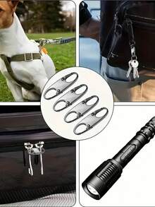 2pcs Zipper Puller Replacement - Easy-To-Install,Durable Metal Sliders, Durable Multi-Colored Slider - Straps For Travel Bags, Clothing & Crafts, Jackets, Backpacks & Handbags, Etc(The Color Is Random) - Multicolor - View 7