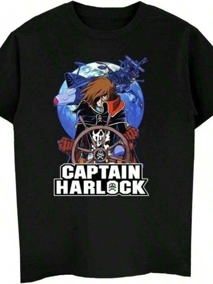 Christmas Men Captain Americas Brave New World T Shirt Men's Cotton Novelty T-Shirt Crewneck Winged Star Tee Short SLEEs Ve Clothes Plus Size S-5X - 黑色 - 查看 1