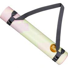 U can - Strap para Cargar Tapete de Yoga o Mat| Correa UCAN Ajustable| Estiramiento, Pilates, Barre, Ejercicio y Entrenamiento| Mantiene el tapete enrollado y organizado - Gris - Ver 2