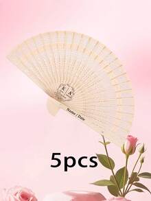 定制木质婚礼扇（5/10/20 把），个性化木质婚礼扇，雕花木质折扇，优雅婚礼礼物，伴娘礼物，婚礼纪念品，完美适用于婚礼、新娘送礼会、生日派对、家居装饰、朋友礼物、圣诞礼物。，Poetcore，永恒之爱 - 彩色 - 查看 53