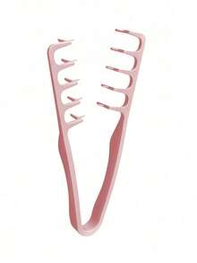 New Single-Piece Fluffy Wide-Tooth Styling Comb - Fluffy Texture, For Men, Made Of ABS Plastic With Textured Handle, Suitable For All Hair Types, Essential For Home Use, Back-To-School Season, Travel & Vacation, Can Be Used For Back-Brushing, Blow-Drying, Hairstyling, Haircuts, Edging, And Grooming - Multicolor - View 10