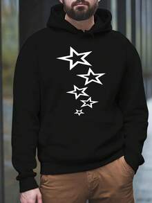 Bluzy z kapturem męskie - Czarne - Zobacz 1