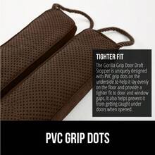 Gorilla Grip Tope para Puerta fácil de Usar bloquea la Brisa fría y Caliente para Puertas y Ventanas protección para Todas Las Estaciones Reduce el Ruido del Exterior 38 Pulgadas marrón - Marrón - Ver 4
