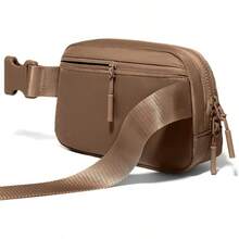Bolsa de Cintura, Riñonera, Bolsos Cruzados para Mujeres, Cierre de Cremallera Bidireccional, Paquetes de Cintura de Moda con Correa Ajustable, Regalos para Chicas Adolescentes, Regalos de Cosas de Moda para Mujeres y Chicas Adolescentes (Verde) - Marrón oscuro - Ver 7