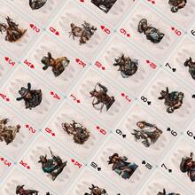 YFOPEN Western Cowboy Theme Playing Cards, Combining Classic Elements Like Cowboys, Barns And Western Frontier, With A Rich Vintage Texture. Perfect For Tabletop Games, Western Theme Collection And American Style Display. - Multicolor - View 7
