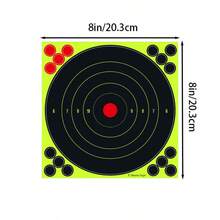 Fluorescent Green Shooting Target Target Practice Sticker - Self-Adhesive Bow And Arrow Dart Aiming Sticker