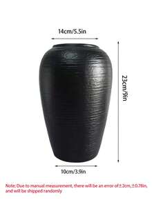 1pc Plastic Imitation Ceramic Vase - Home Office Decor Art Design, Unique Gift For Holiday Birthday Party, Dry Flower & Artificial Flower Decoration Vase, Jingdezhen Ceramic Craft, Suitable For Friends And Family, Vase, Center Piece Vase, Wedding Vase, Floral Arrangement, Minimalist Style, Classic Pattern, High-Quality Ceramic, Interior Decor Centerpiece - Multicolor - View 16