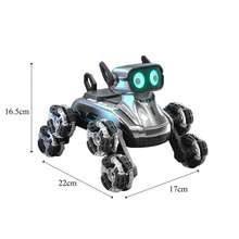 Perro Robot Remoto Jueguete De Control Inteligente Para Niño - Dorado - Ver 9