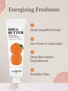 Skinfood 30ml Shea Butter Hand Cream, Long-Lasting Fragrance, Non-Greasy And Refreshing, Leaves Skin Soft And Smooth - Grapefruit Scent - View 5