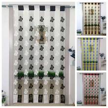 1pc/2pcs CHUNRAN Li89 Elegant Butterfly Pattern Door Curtain - 100x200cm Modern Indoor Home Decor Textile Curtain - Black and White - View 2