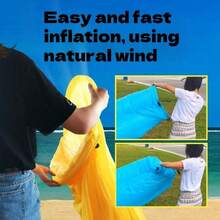 1pc Outdoor Inflatable Slouchy Sofa Lounger, Portable Air Mattress Sleeping Bag, Single Folding Camping Air Pad