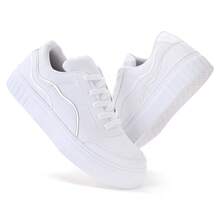 Soft, Lightweight, Comfortable Athletic Shoes, New Year's Shoes, New Year's Eve Shoes, White Shoes, Gym Shoes. - 白色 - 查看 3