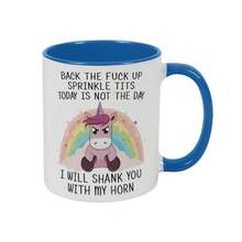 325ml Ceramic Mug With Turkey Motif - Light Blue - 查看 6