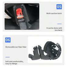 男女通用全盔摩托车头盔，ABS外壳，双镜片系统，快拆扣 - 全脸防护罩提供最大程度的保护，通风系统有效散热，双镜片防眩光，男女皆宜