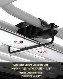 Cesta portaequipajes universal para techo, capacidad de 200 libras, para SUV, camionetas y vehículos - 51" x 36" - Ver 3