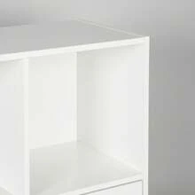KIWI Modular Wooden Cube Shelving Unit In Various Sizes And Configurations (2 To 9 Compartments), Versatile Bookshelf For Books, Storage And Decoration, Various Colors Available - BLANCO - 9 Comp | 91.2*29.7*91.2cm - View 7