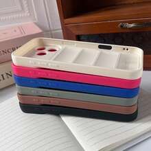 Ốp điện thoại Viral Aesthetic Quilted Puffer - Màu xanh lá cây nhạt, tương thích với iPhone | Chất liệu mềm mại, bông xốp. - xám xanh - Xem 4
