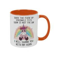 Taza de cerámica de 325 ml con motivo de pavo - Naranja - Ver 7