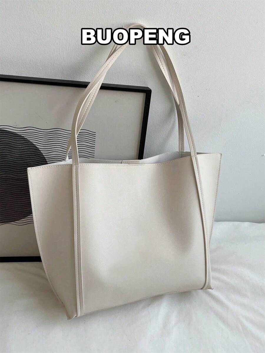 Women's Fashionable Large Capacity Shoulder Tote Bag For Daily Commute