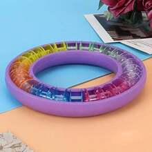 Organizador de bobina, 24PCS Caja de almacenamiento de bobina de silicona Hilo de coser de almacenamiento portátil redondo Portabobinas DIY Trabajo hecho a mano Accesorios de costura para el hogar Art(default) - Multicolor - Ver 3