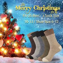 Calcetines de lana de invierno para hombres Heatuff, térmicos, cálidos y suaves, 5 pares - Súper grueso - Multicolor 6 - Ver 7