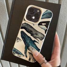 Una funda de teléfono personalizada, elegante y creativa, con textura de lichi y diseño retro de ballena, a prueba de golpes y protección contra caídas, resistente a las manchas y duradera, adecuada para  17/17 Pro/17 Pro Max/17 Air/ 16/16 Pro/16 Pro Max/16 Plus/ 15/15 Pro Max/15 Pro/15 Plus/ 14/14 Pro/14 Plus/14 Pro Max/ 13/13 Pro/13 Pro Max/12/12 Pro/12 Pro Max/11/11 Pro/11 Pro Max/XR/X/XS/XS Max. Es el regalo de cumpleaños perfecto para novias, novios, esposos, esposas, amigos o para uno mismo, innovador y a la moda, adecuado tanto para hombres como para mujeres - regalo de cumpleaños, regalo de vacaciones, regalo para parejas o novio/novia. - Multicolor 1679 - Ver 1