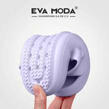 EVA MODAR Serie CloudBuckle-Suela ligera EVA, diseño de alta comodidad, perfecto para un día activo y relajante, en casa o al aire libre. - Púrpura malva - Ver 4