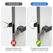 22Pcs Protector de Pared de Silicona Tope de Goma para Puerta Tope de  Protector de Pared Puerta Protectores de Pared de Silicona Tope de Puerta Protector Adhesivo Reutilizable para Cabecero - transparente - Ver 2