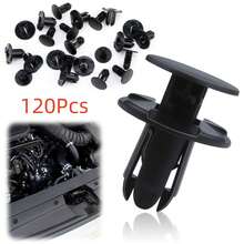 20/40/60/120/240 PCS Liner Push-Type Retainer Clip Fastener, Bumper Engine Under Cover Clip, Car Retainer Clips, Compatible With Kia Accent, Azera, Equus, Elantra, Genesis, Replaces GM: 86595-2T500 - Black - View 8