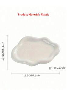 1 Stück minimalistisches asymmetrisches Dopamin Herz & Blumen Wolke Schmuckschale, geeignet für Ohrringe, Halsketten, Blumen Schmuckbox, dekorative Präsentation & Fotografie Requisiten, Schmuckorganizer für Frauen & Mädchen