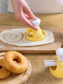 Khuôn làm bánh rán, khuôn bánh mì rỗng bằng nhựa, dụng cụ làm bánh tự chế và máy ép kem, đồ dùng làm bánh nhà bếp - Nhiều màu - Xem 2