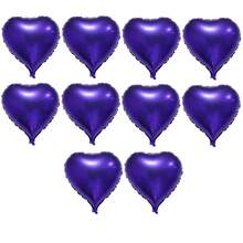 5/10pcs 18inch Heart Love Mylar Balloons, Heart Shaped Helium Foil Balloons Happy Anniversary Engagement Wedding Bridal Valentine's Day Birthday Party Decoration Theme Party Supplies - Multicolor - View 22
