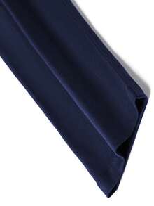 Women's Loose Fit Japanese Print Long Sleeve Cotton T-Shirt, Versatile For Spring And Autumn - Navy Blue - View 6