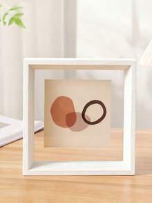 Marco de fotos de doble cara, marco de fotos vintage de vidrio acrílico de alta transparencia y madera-plástico, marco de fotos DIY, adecuado para fotos, marco de exhibición de especímenes, marco de caligrafía, adecuado para decoración de sala de estar y dormitorio, fiesta de vacaciones, regalo de cumpleaños, decoración del hogar, decoración interior, almacenamiento creativo de especímenes de plantas de escritorio y regalo del Día de San Valentín.