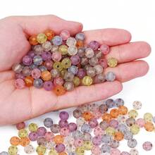50/100pcs 8/10mm Gold/Silver/Transparent Matte Acrylic Five-Pointed Star Beads, Suitable For DIY Jewelry Making Such As Bracelets, Necklaces, Phone Chains - Multicolor - View 5
