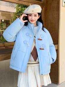 Women Winter Coats - Beige - View 10