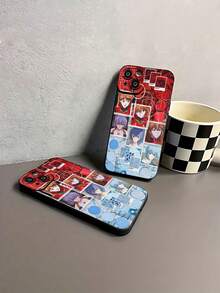 Funda para teléfono con diseño de personajes de anime, compatible con Samsung,  17,  16 Pro Max,  15 Pro Max,  13 y  12. Fabricada con TPU de alta calidad para una protección resistente a golpes y caídas. Un regalo perfecto para familiares, amigos, seres queridos, parejas y Navidad. - Negro - Ver 6
