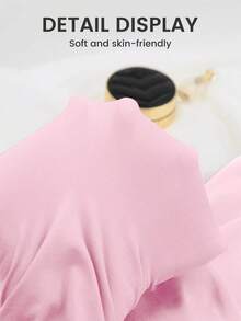 Damrosa, ljusrosa, genomskinliga strumpbyxor/strumpbyxor, moderiktiga, högelastiska bantningsleggings, lämpliga för affärs-, kontors- och fritidskläder, höst/vinter - Rosa - Visa 5