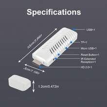 VELEC Android 14.0 TV Stick ATV Quad-Core WiFi6 2.4G/5.8Ghz BT5.0 4K HD Streaming Device For TV And Projector,Android ATV Plug-In Smart TV