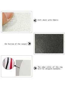 1pc Pink Half-Circle Tiger Head Floral Decor Doormat, Entrance Mat, Small Rug, Welcome Mat, Carpet, Outdoor Doormat, Kitchen Rug, Home Decor, Front Door Mat, Area Small Rug, Outdoor Mat, Home Decor, Area Rug, Garden Carpet, Washable Rug - Multicolor - View 6